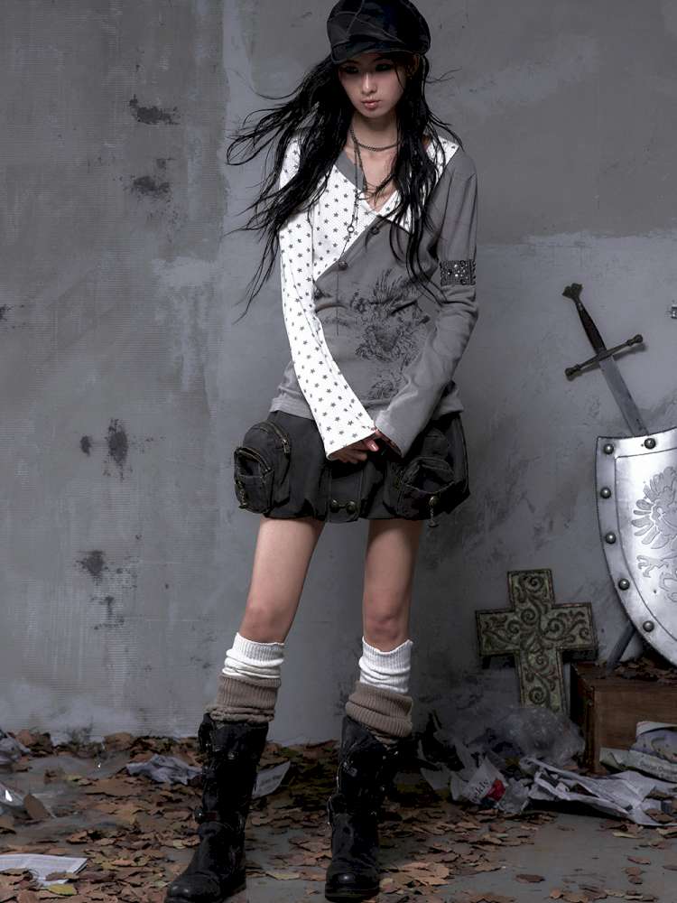 Five-Pointed Star Knit Base Top【s0000014655】