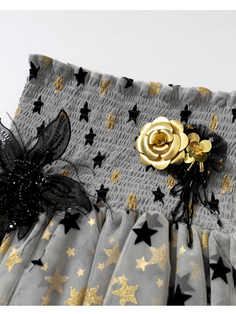 Puffy Tulle Two-Way Strapless Half-Skirt【s0000012792】