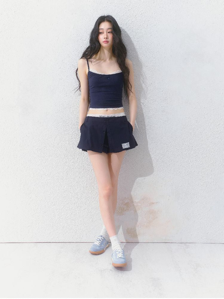 Slim inner suspenders two-piece suit【s0000012141】