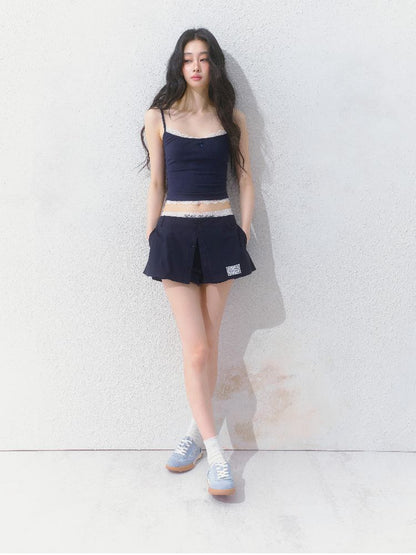 Slim inner suspenders two-piece suit【s0000012141】