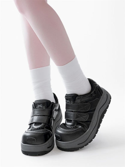 Lace-up thick-soled sneakers【s0000012963】