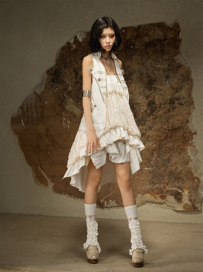 Sleeveless Halterneck Vest Shirt Top【s0000016885】
