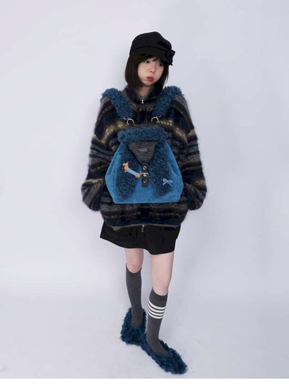 Rabbit Ears Cute Fur Crossbody School Bag【s0000014619】
