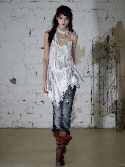 Romantic Velvet Drawstring Slip Dress【s0000016982】