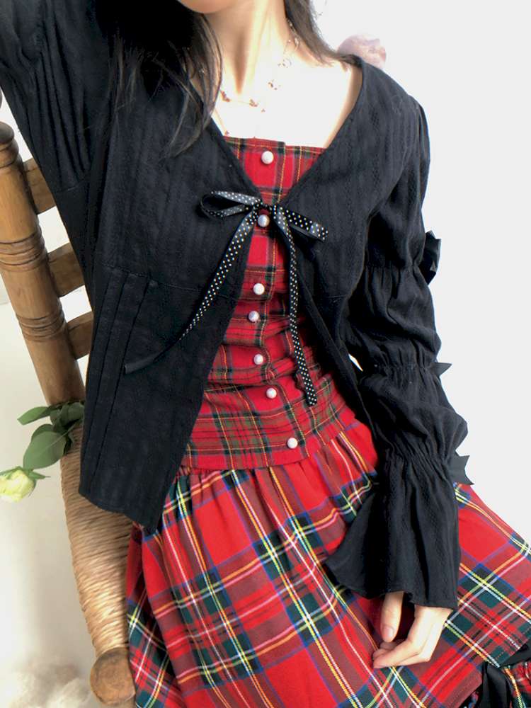 Patchwork Print Fitted Long-Sleeve Shirt【s0000014523】