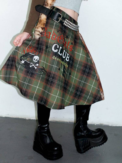 Vintage layered butt curtain skirt【s0000014378】