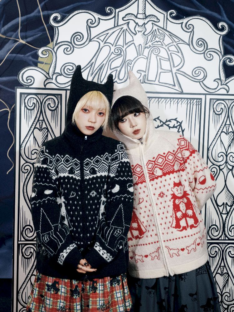 Cat Ears Devil's Tail Cardigan【s0000011559】