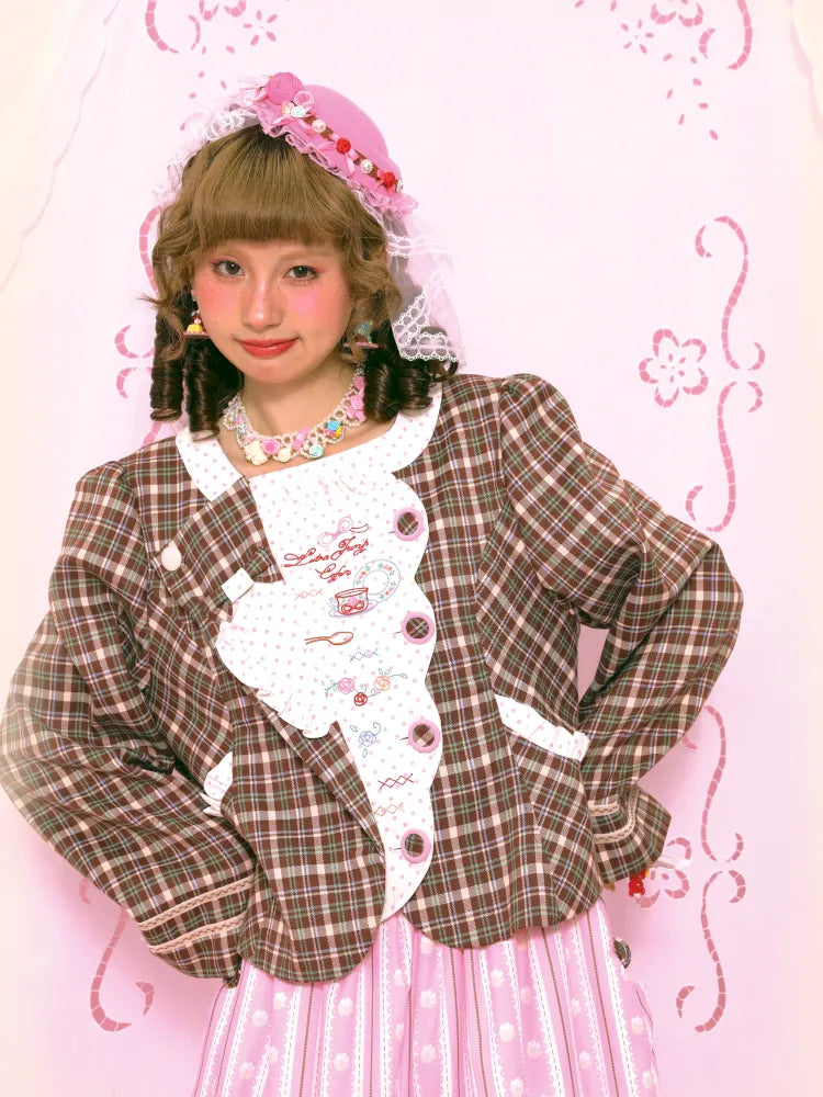 Patchwork Embroidered Tea Break Blazer【s0000014160】