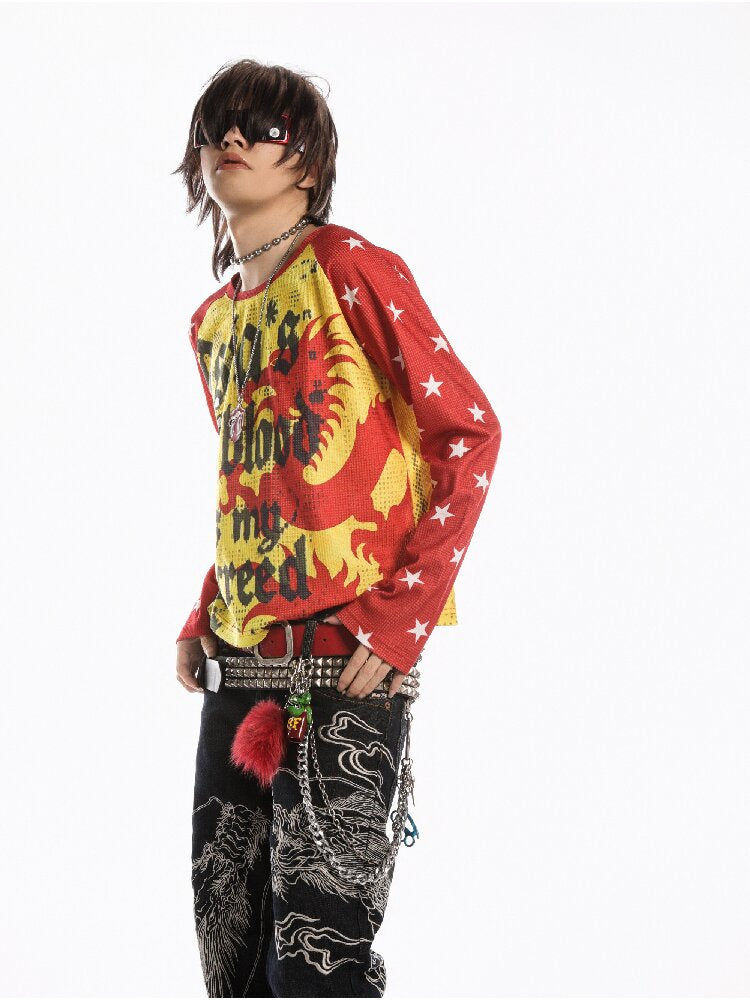 American Flag Skull Long Sleeve【s0000019127】