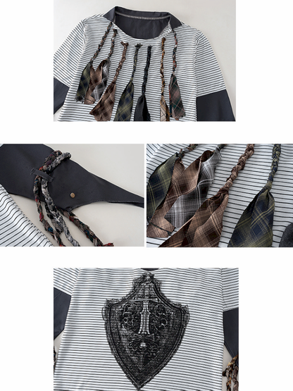 Multi-Tie Striped Long Sleeves【s0000015142】