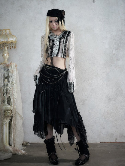 Dreamy Heiress Lace Chiffon Dress【s0000017984】