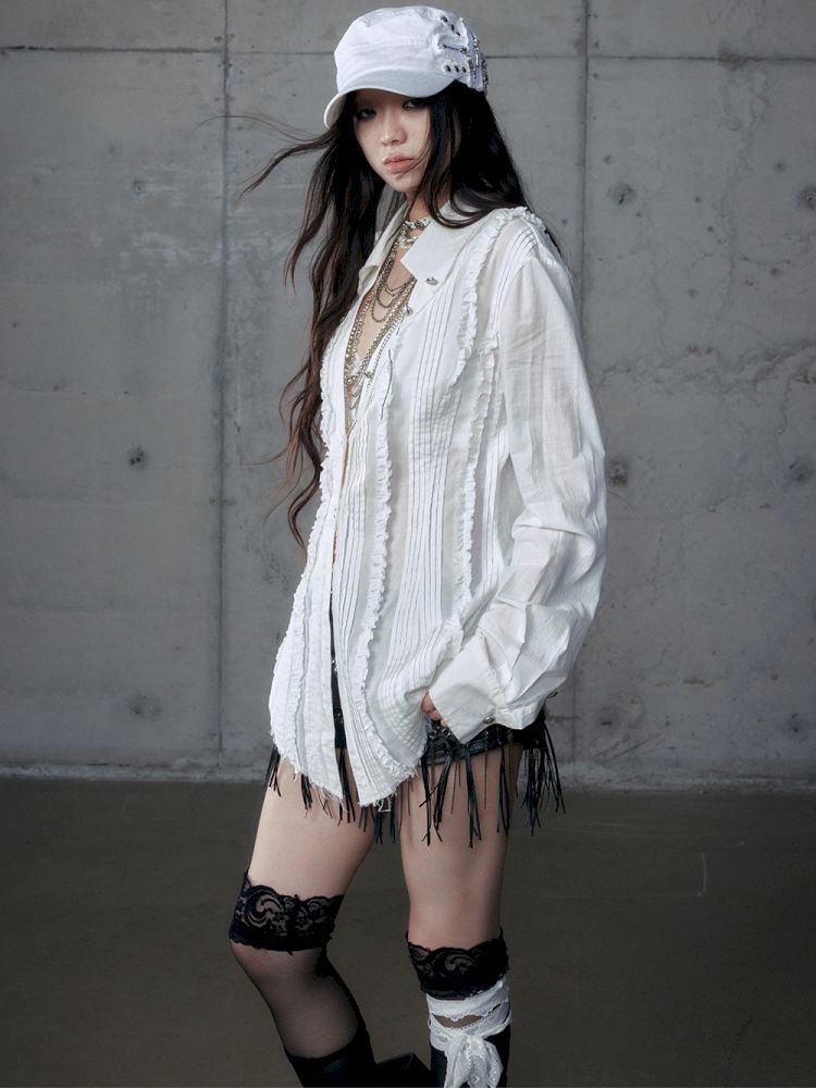 Scrappy Sunscreen Long Sleeve Shirt【s0000013470】