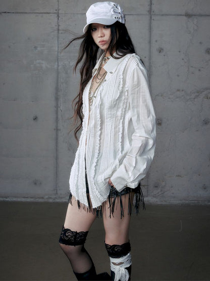 Scrappy Sunscreen Long Sleeve Shirt【s0000013470】