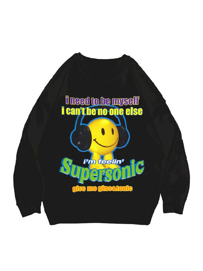 American Casual Street Smiley Loose Pullover [S0000010265]