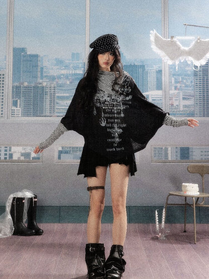 Pleated Irregular A-Line Skirt【s0000016271】