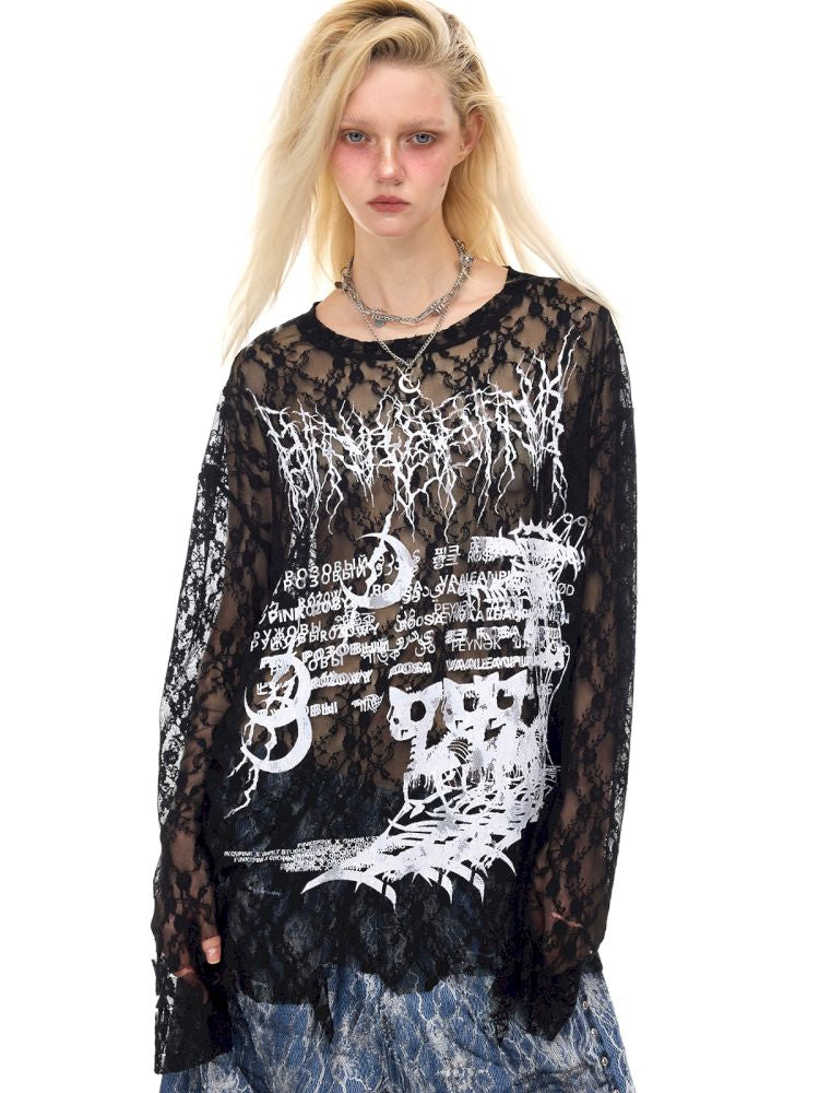Oversized Gender-Neutral Layered T-Shirt【s0000012989】