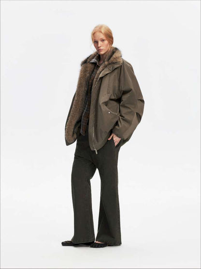 Plush Collar Warm Padded Jacket【s0000014872】