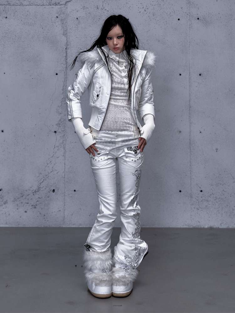 Street Punk Fur Hooded Padded Jacket【s0000014922】