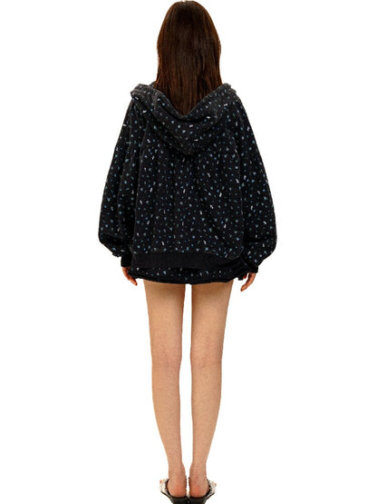 Hand Painted Floral Hoodie Set【s0000017921】