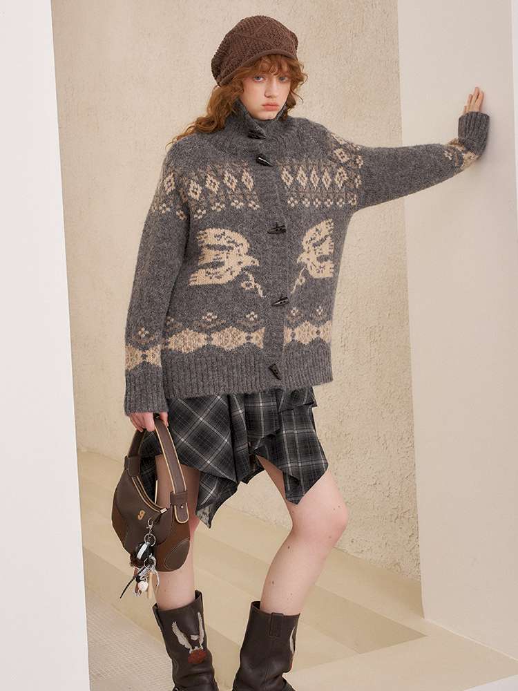 Puppy Kissing Bear Sweater Skirt【s0000015068】