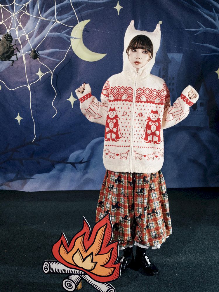 Cat Ears Devil's Tail Cardigan【s0000011559】