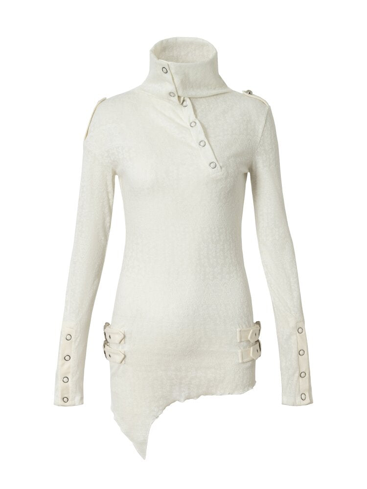 High Neck Jacquard Knit Base Top【s0000015550】