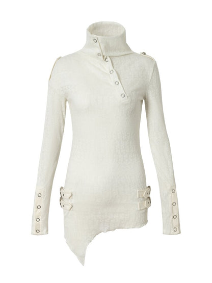 High Neck Jacquard Knit Base Top【s0000015550】