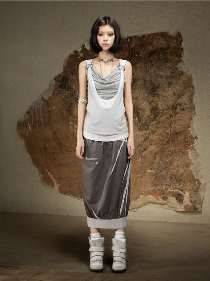 Original Irregular Sleeveless Vest Top【s0000016882】