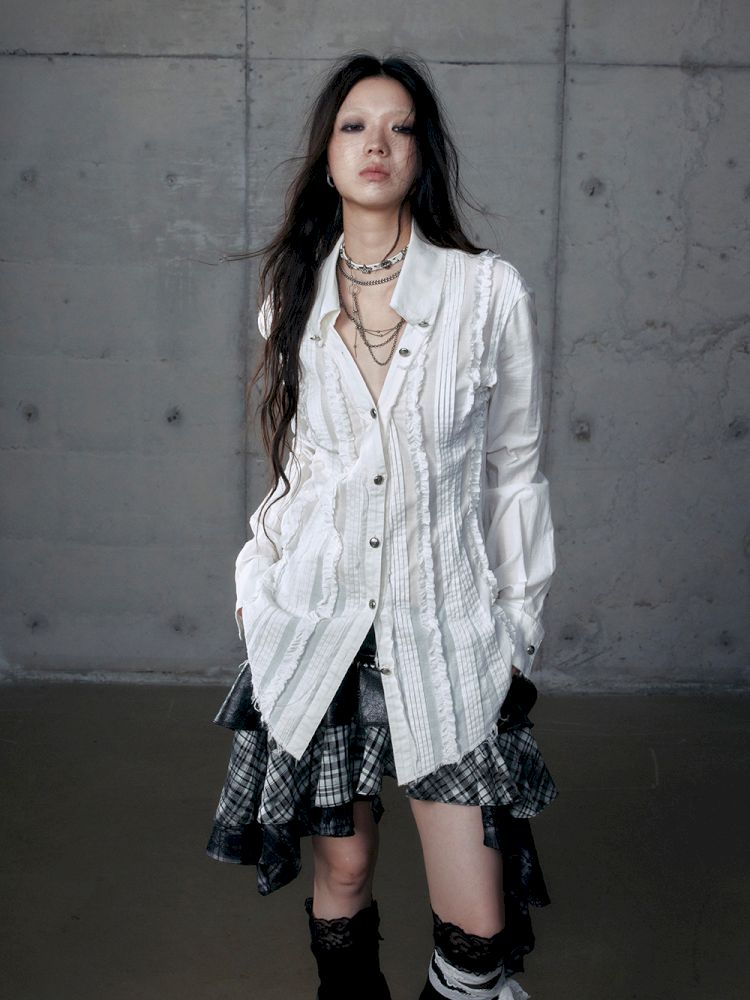 Scrappy Sunscreen Long Sleeve Shirt【s0000013470】