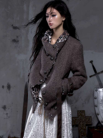 Chanel-Style Reversible Fleece Coat【s0000014462】