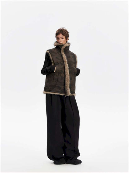 American Scimitar Drape Wide-Leg Slacks【s0000014877】