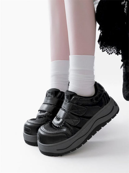 Lace-up thick-soled sneakers【s0000012963】
