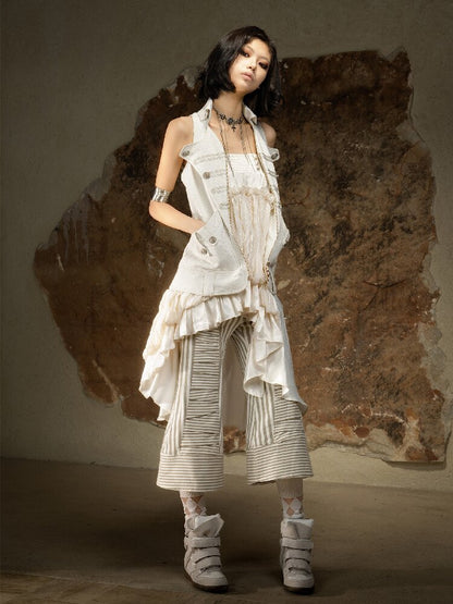 Sleeveless Halterneck Vest Shirt Top【s0000016885】