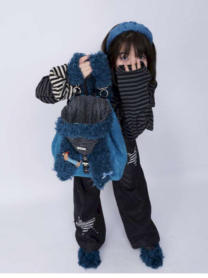 Rabbit Ears Cute Fur Crossbody School Bag【s0000014619】