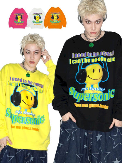 American Casual Street Smiley Loose Pullover [S0000010265]