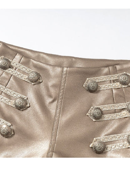 NO RCourt Punk Metal Chain Slim Shorts【s0000017236】