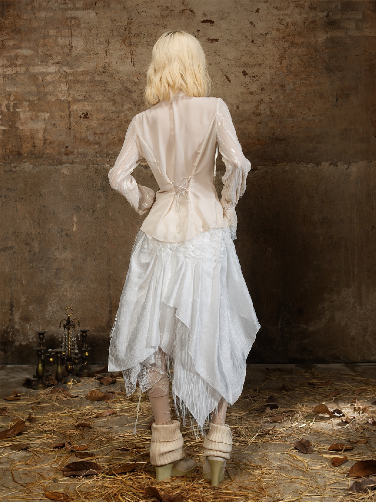 Romantic Palace Midi Skirt【s0000018377】