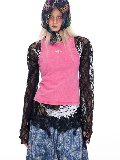Oversized Gender-Neutral Layered T-Shirt【s0000012989】