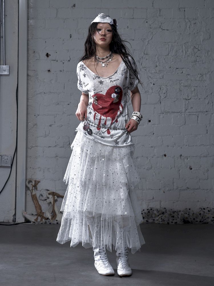 Large neckline loose-fitting T-shirt【s0000012799】