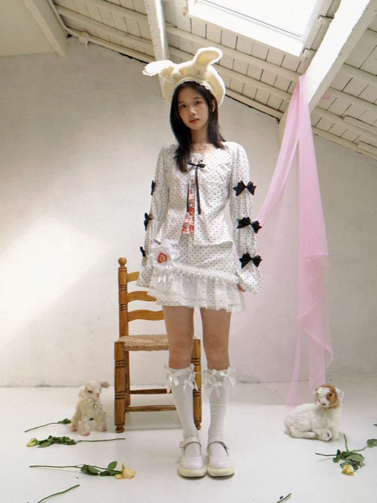 Patchwork Print Fitted Long-Sleeve Shirt【s0000014523】