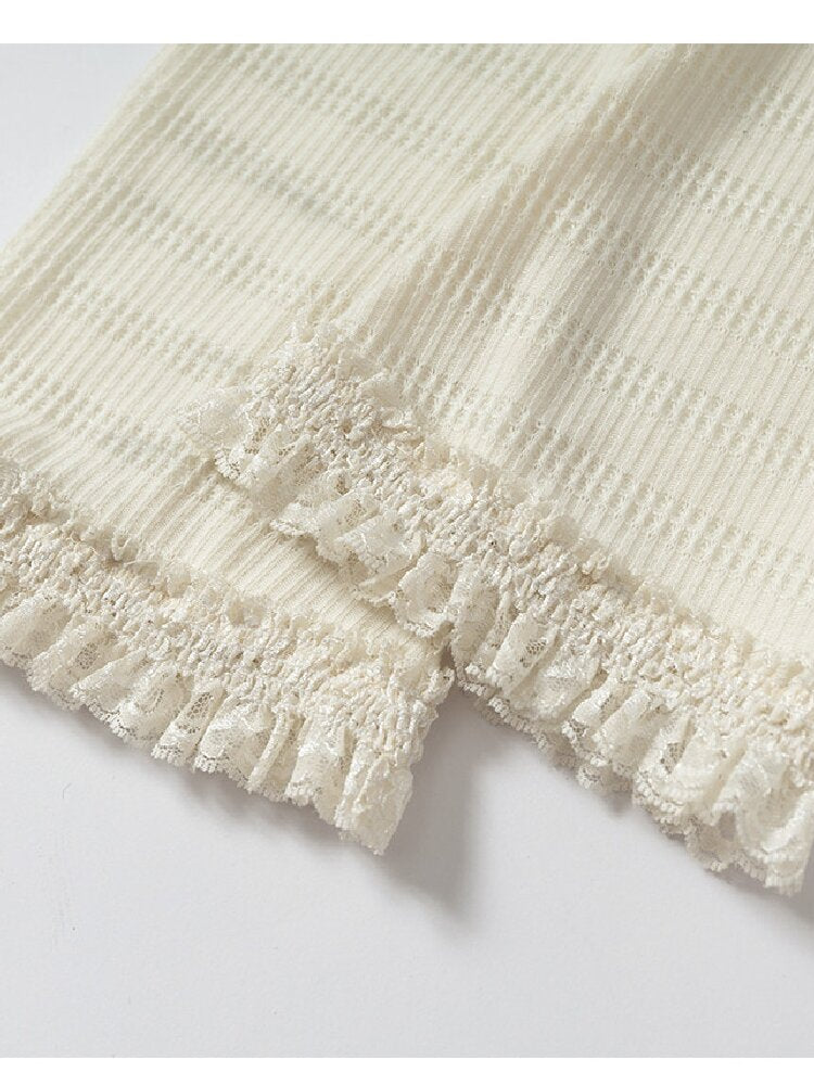 Lace Rhinestone Knit Leg Covers【s0000019164】