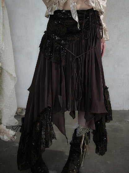 Dreamy Heiress Lace Chiffon Dress【s0000017984】