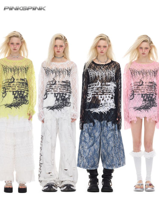 Oversized Gender-Neutral Layered T-Shirt【s0000012989】