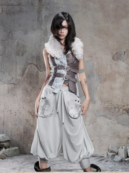 Strappy Asymmetric Cut-Out Fitted Halter Top【s0000014138】