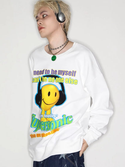 American Casual Street Smiley Loose Pullover [S0000010265]