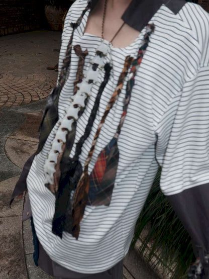 Multi-Tie Striped Long Sleeves【s0000015142】