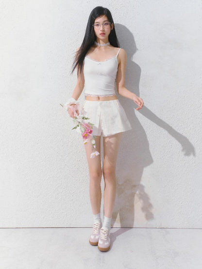 Slim inner suspenders two-piece suit【s0000012141】