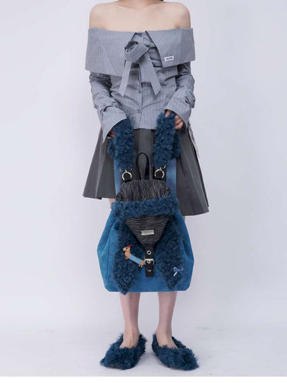 Rabbit Ears Cute Fur Crossbody School Bag【s0000014619】
