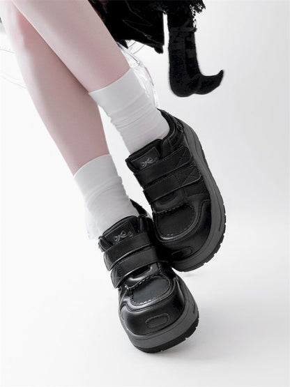 Lace-up thick-soled sneakers【s0000012963】