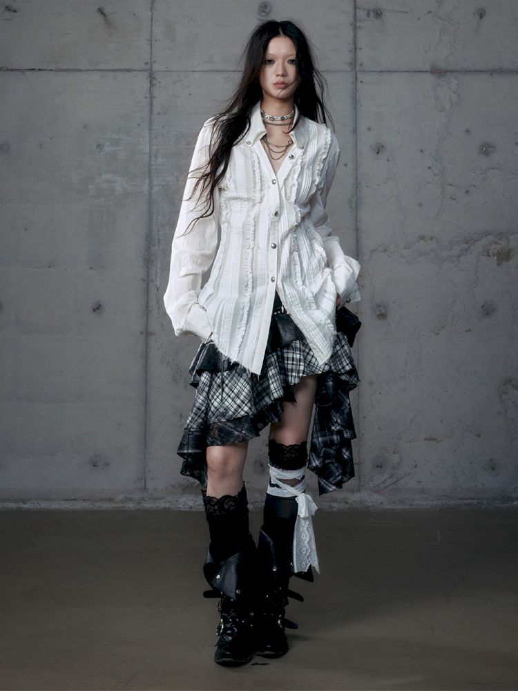 Scrappy Sunscreen Long Sleeve Shirt【s0000013470】